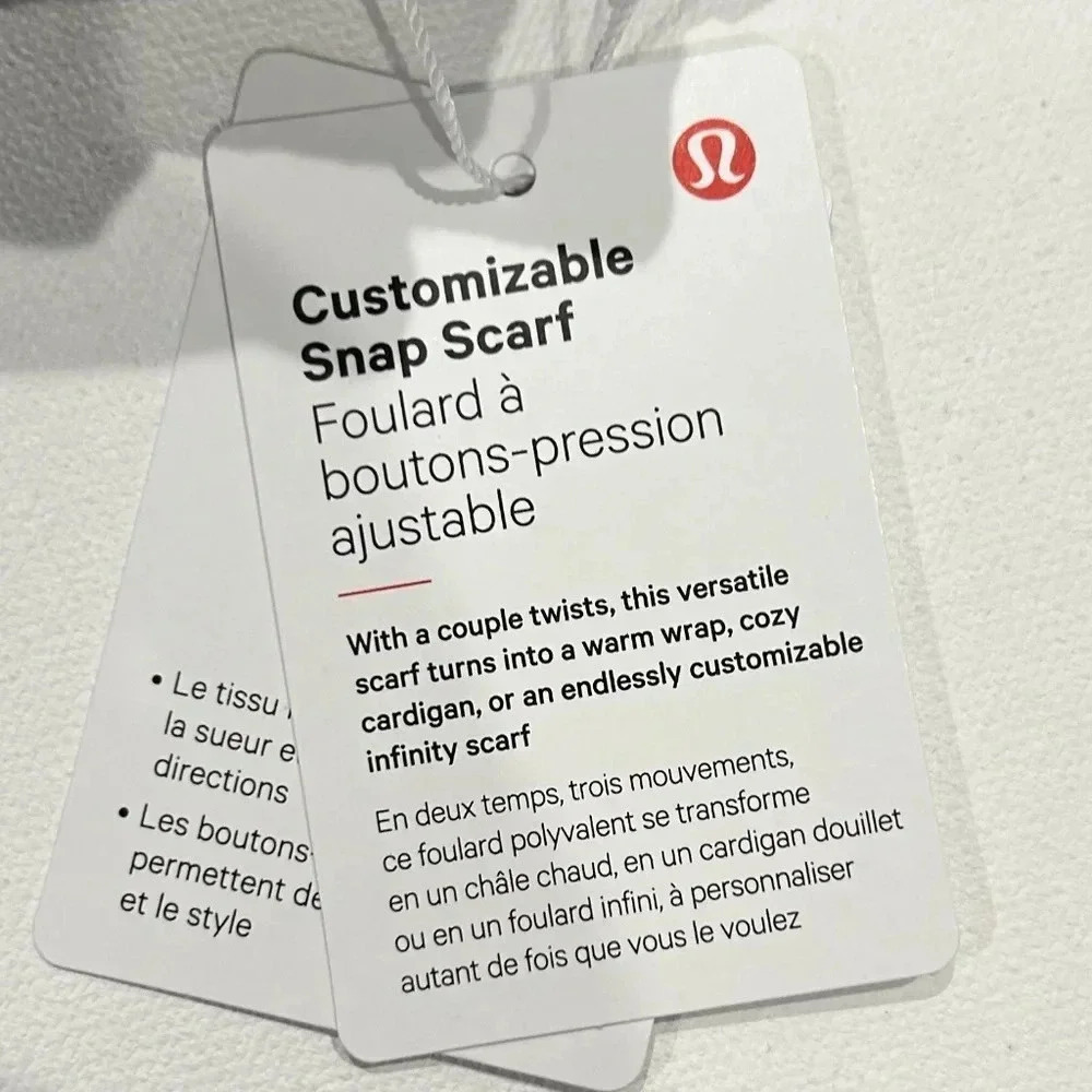 New Lululemon Customizable Snap Scarf - Picture 10 of 14